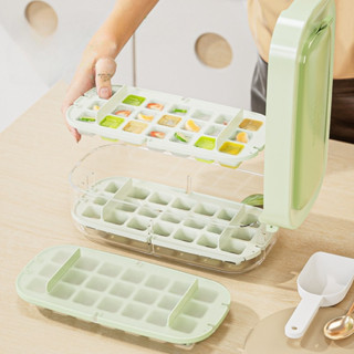 Forma De Gelo Com 2 Formas De Silicone Armazenamento De Gelo Pra De Bebidas E Gelo De Frutas