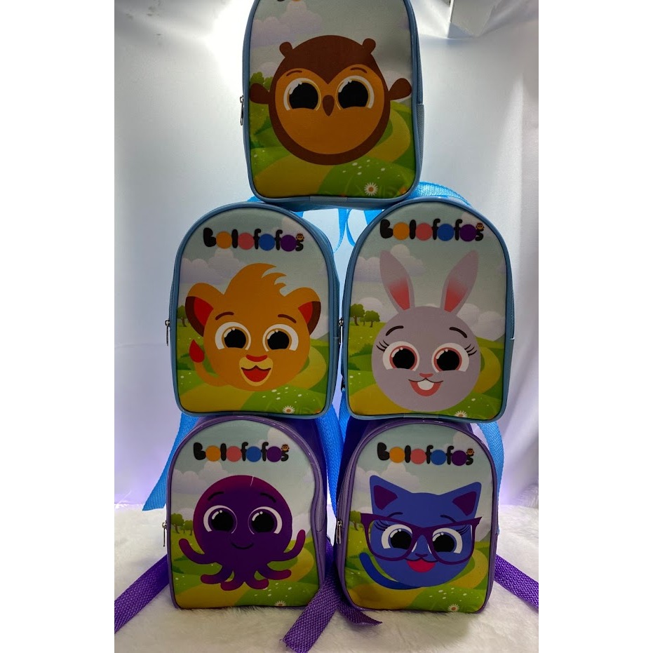 17 MOCHILINHAS PERSONALIZADAS LEMBRANCINHA ANIVERSARIO KIDS tema bolofofos