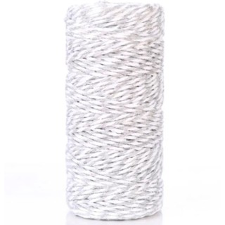 Barbante Para Tag Decoração Presente 100 Metros Barbante Duas cores Cordão Twine Tag Lembrancinha Festas