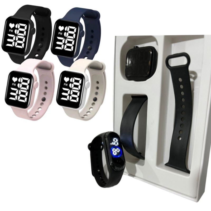 Relógio Digital Masculino Feminino Unissex What Prova dagua + Relógio Esportivo Prova dágua M4 Promoção Produto Premium Exclusivo 2024