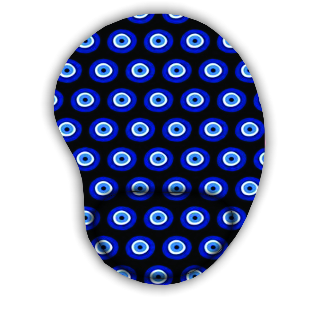 Mouse Pad com APoio de Pulso Olho Grego Desenhos - detalhe
