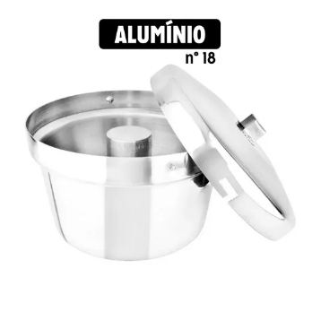 Forma Pudim Com Tampa 18cm Clássica Alumínio Panebril em Oferta na Shopee