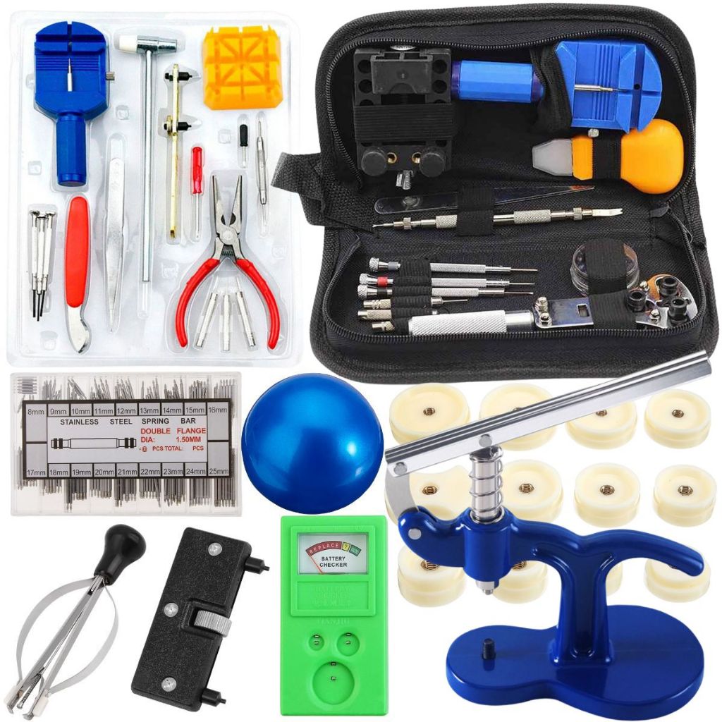 KIT FERRAMENTAS RELOJOEIRO MANUTENÇÃO COMPLETO PROFISSIONAL