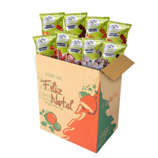 Kit Ceia Nozes, Castanha, Amêndoas, Amendoim, Damasco, Avelã Combo Ceia de Natal- P&P