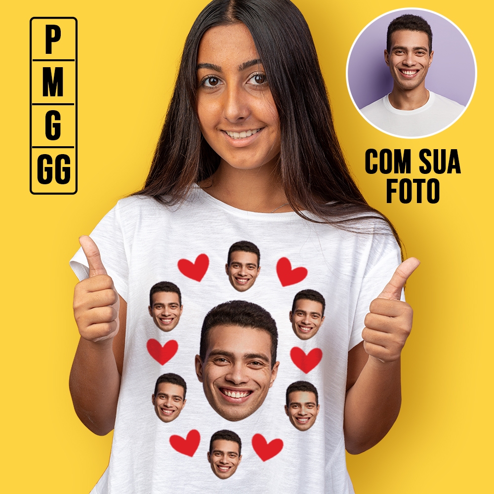 Camiseta personalizada com sua foto personalize do seu jeito | Beecase