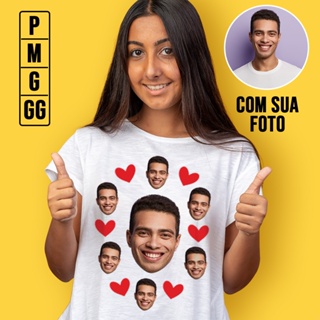 Camiseta personalizada com sua foto personalize do seu jeito | Beecase em Oferta na Shopee