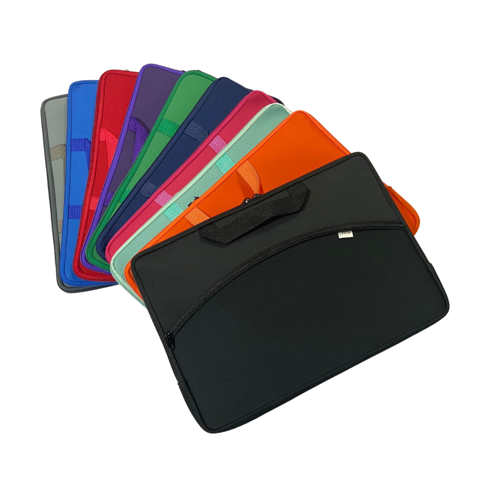 Capa Maleta Bolsa para Notebook Macbook Neoprene 15.6/14.1/13.3/12.1/11.6 Com Bolso