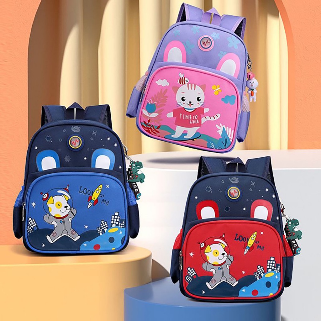 Mochila Infantil Escolar Viagem De Desenho Dinossauro Coelho Gato Com Grande Capacidade presente para criança Promoção em Oferta na Shopee
