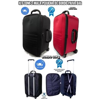 MALA DE BORDO 10kg (ANAC) - 2 UNIDADES MARCA PAIVA BAG