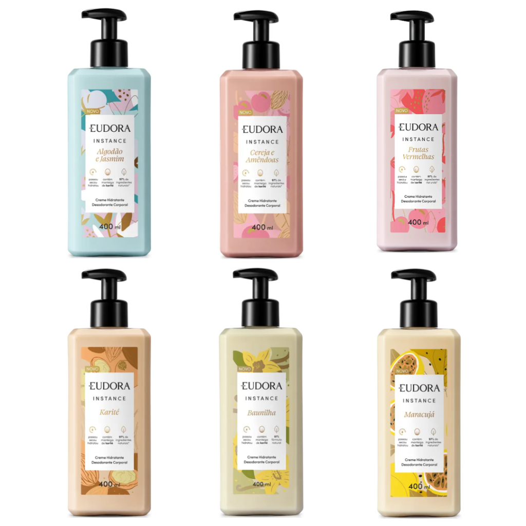 Hidratante Corporal Instance Baunilha e outros Eudora em Oferta na Shopee