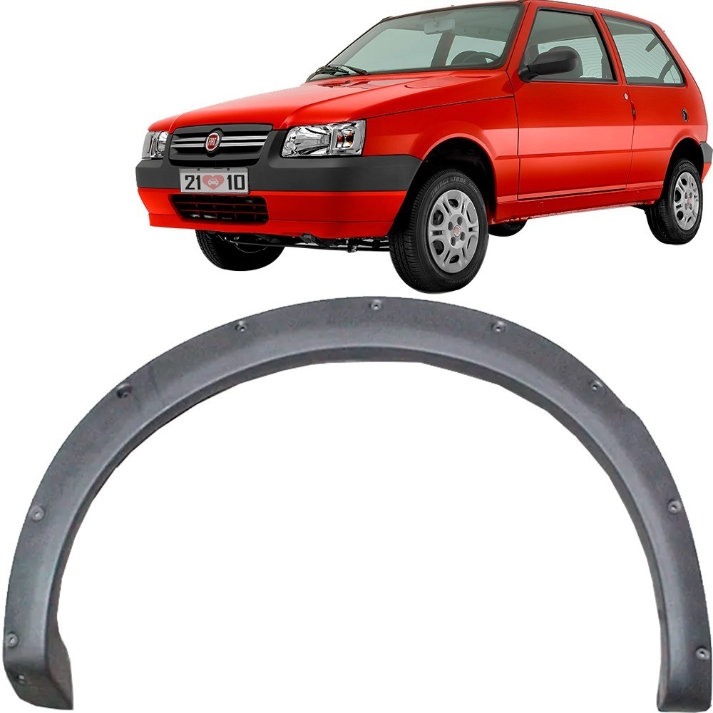 Acabamento Para-Lama DIANTEIRO UNO WAY 2004/2013 - (CINZA)  - Modelo Antigo