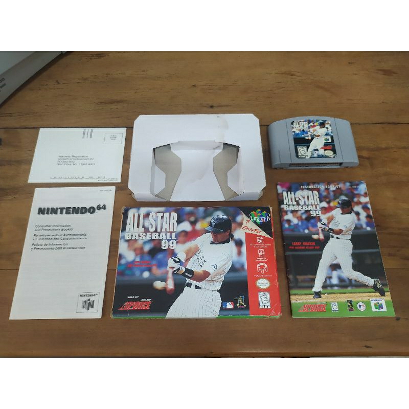 All-Star Baseball 99 N64 p/ Nintendo 64 c/ Caixa e manual Original usado