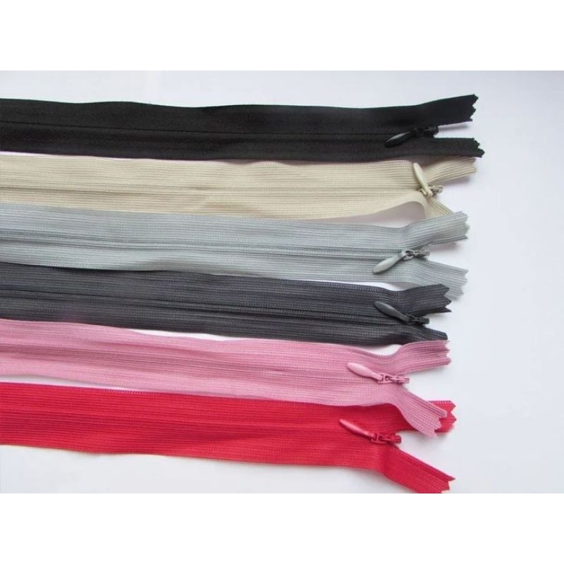 Zíper Invisível Fixo - Kit c/ 10 Unidades Mesma Cor - Vários tamanhos em Oferta na Shopee