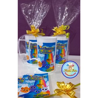 Caneca 300ml 15 UND Adesivada de 1 Lado - Personalizada COM EMBALAGEM (QUALQUER TEMA)
