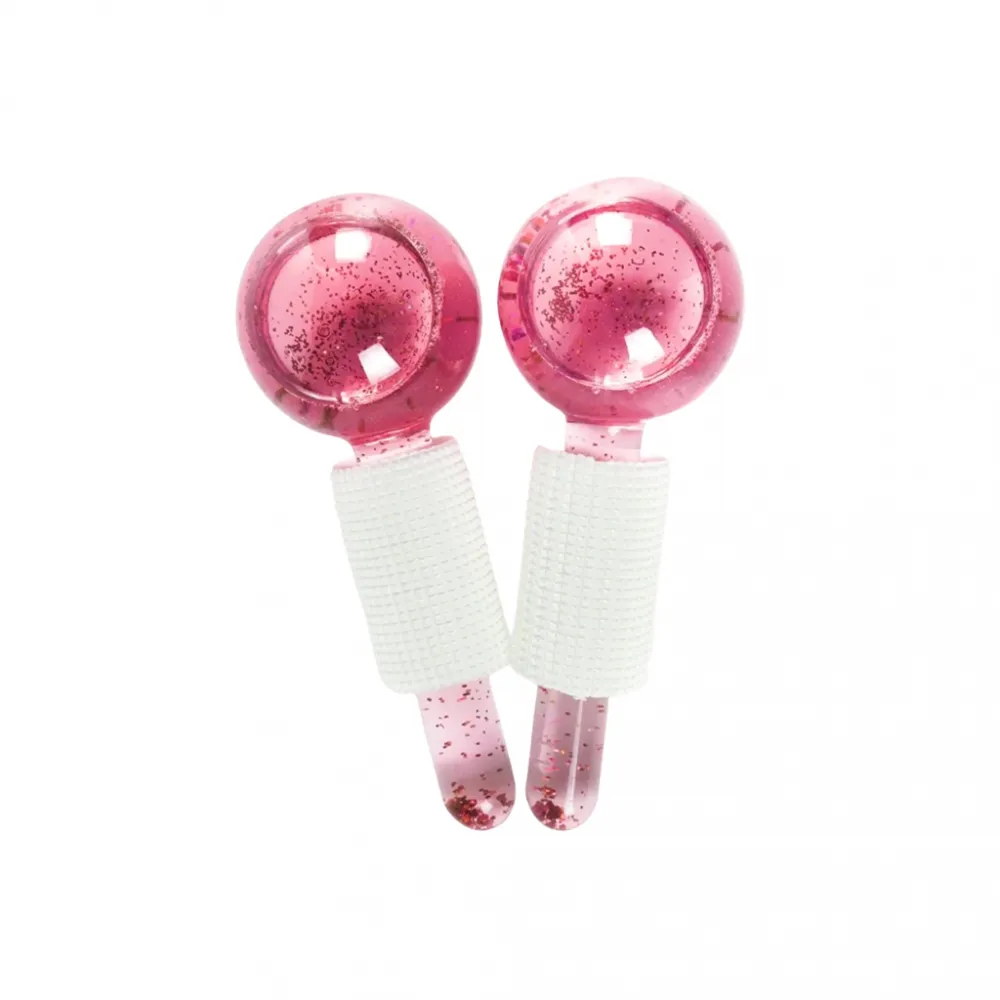 Esfera De Cromoterapia Kit 2pçs Par de esfera na cor rosa SEM GLITTER