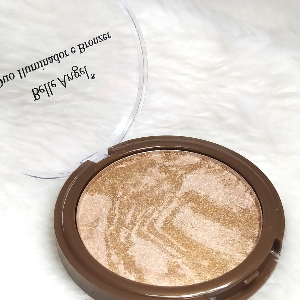 Duo Iluminador E Bronzer Belle Angel B025 em Oferta na Shopee