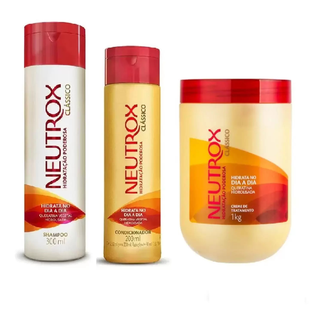 Neutrox Kit Neutrox Clássico Shampoo 300ml + Condicionador 200ml + Creme Tratamento 1kg