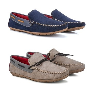 Kit 2 Pares de Sapato Mocassim Masculino Casual Sapatilha Confortável Combo