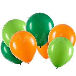 75 unidades Balões - 8 Polegadas Bexigas Verde Maçã Laranja e Verde Bandeira