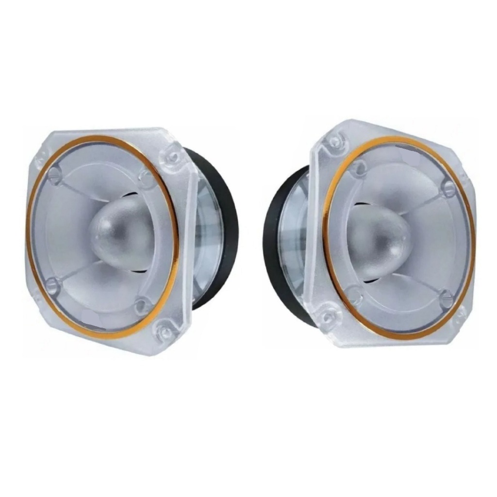 Par Super Tweeter Zeus  Transparente Som Auto Falante = Evok