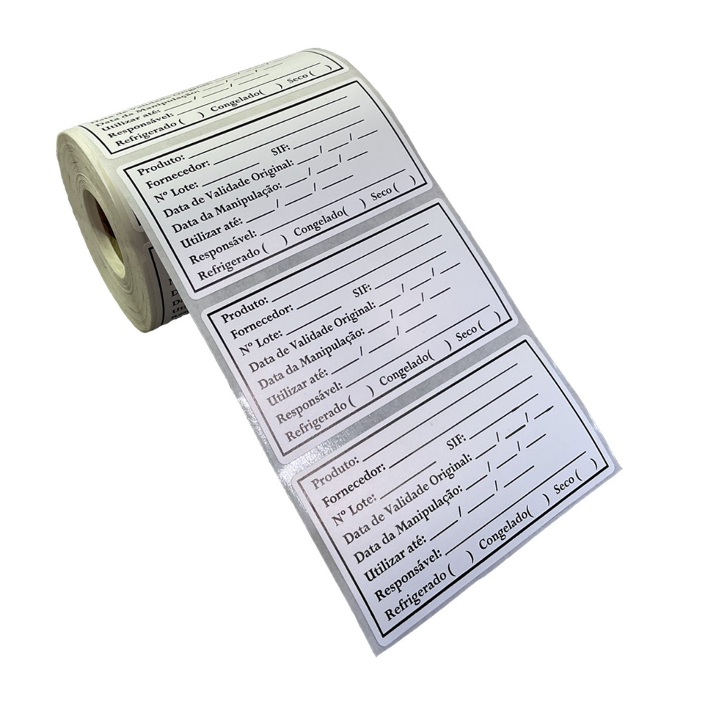 Etiqueta Bopp Validade Anvisa Alimentos Manipulados 500 Un