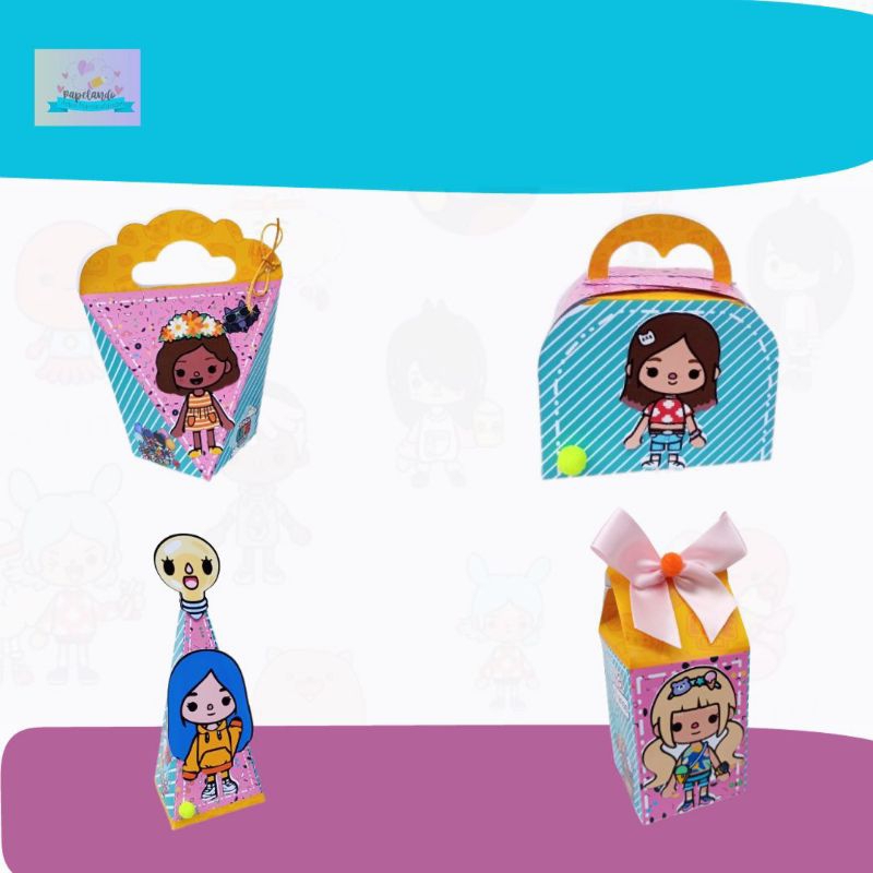 Kit Festa Toca Life World -  Lembrancinhas Personalizadas Toca Life World - Papelaria Personalizada