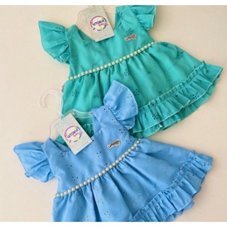 Vestido em cambraia para prematuro