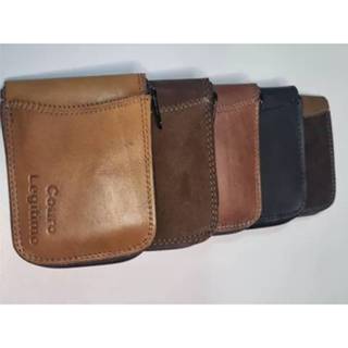 Carteira Masculina Couro Legitimo, Local p/ guardar Dinheiro, moedas, doc. grandes, cartões c/ zíper em Oferta na Shopee