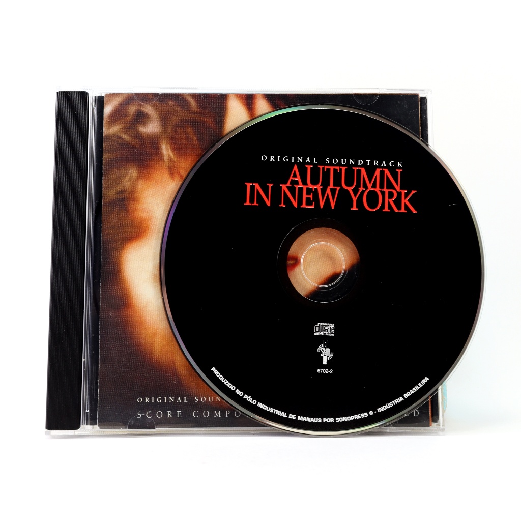 CD Outono em Nova York Trilha Sonora Do Filme Richard Gere Winona Ryder