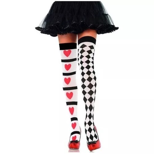 Meia Fantasia Cosplay Nipe Cartas