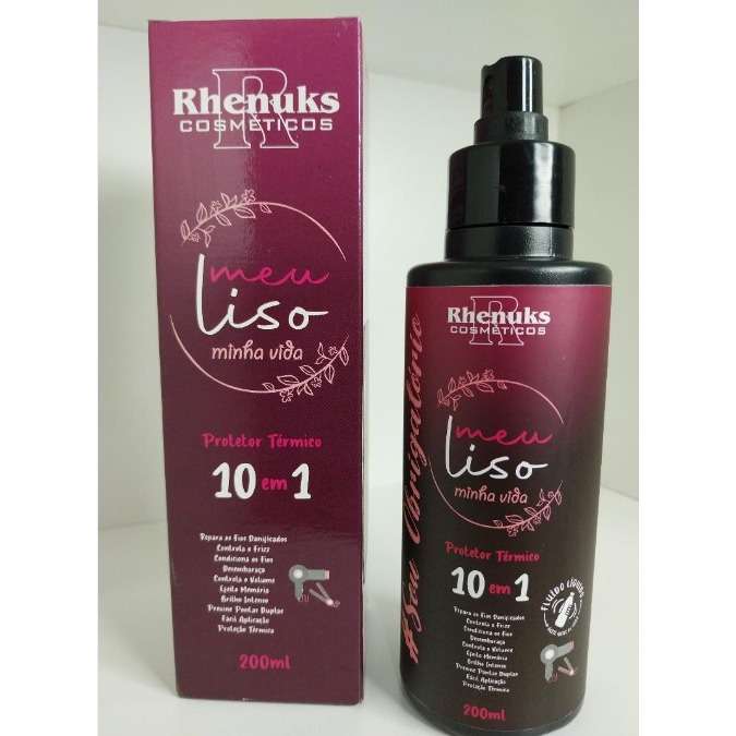 Protetor Térmico Spray  Meu Liso Minha Vida Rhenuks 200ml