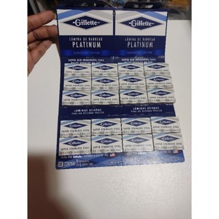 Lâmina Gillette Platinum Bluet - Com 20 ou 10 caixas com 5 lâminas inteiras