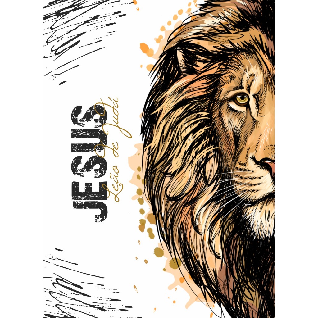 Caderno Devocional Masculino - Leão Branco
