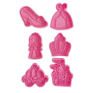 Kit Cortadores de Biscoito Pasta Americana Biscuit Princesa CT11144