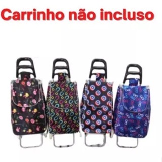 Bolsa Saco Capa Para Carrinho De Feira Estampado ,LISA Sem Carrinho