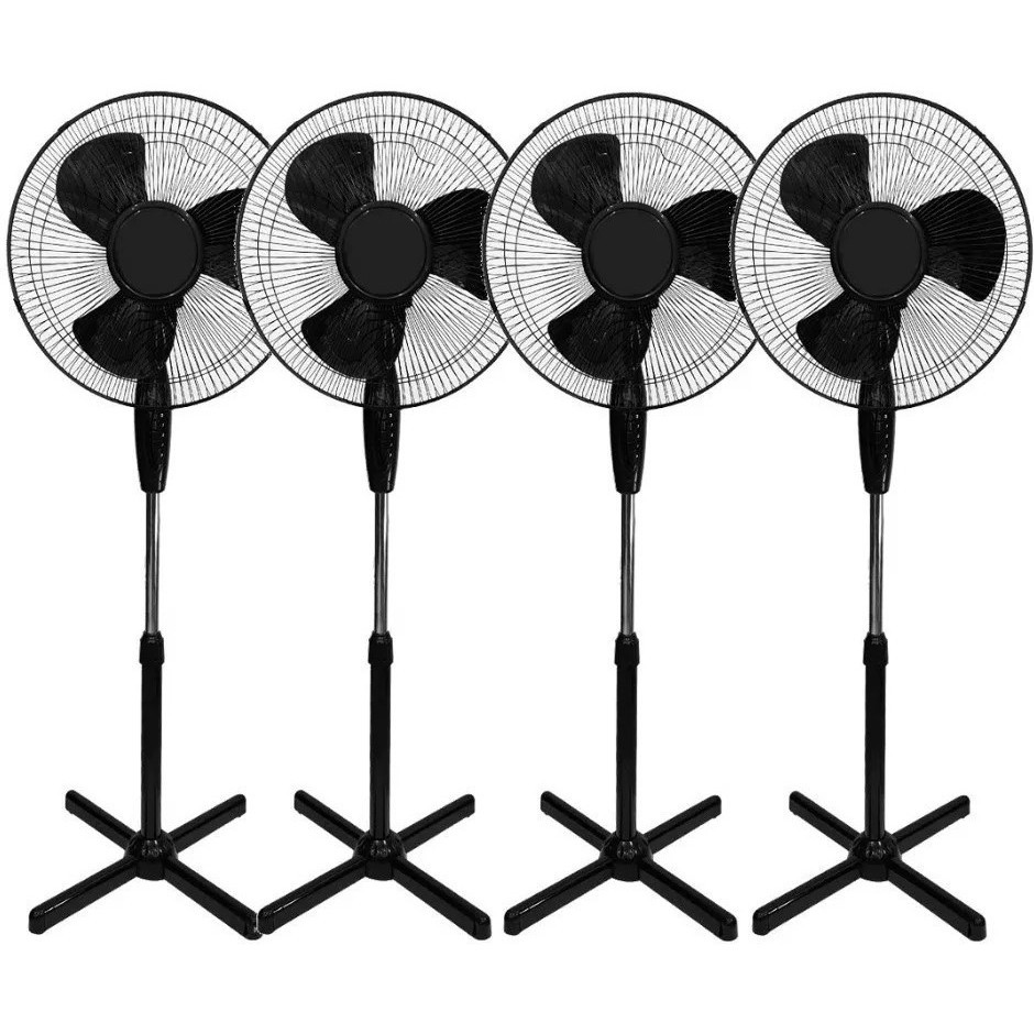 Kit COM 4 Ventilador Coluna Pé Ajustava 3 velocidade 3 pás Atacado barato preços diretamente de fabrica revenda barato ventilador bom bonito e barato revenda preço justo oferta promoção ultimas unidades
