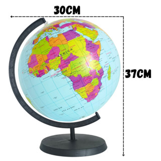 Globo Terrestre Escolar Giratório Mapa Mundi Grande 37 Cm