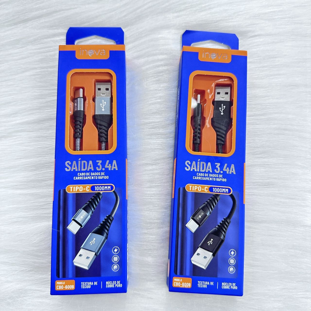Cabo Inova 3.4a Tipo-c Carga Rápida 1 Metro em Oferta na Shopee