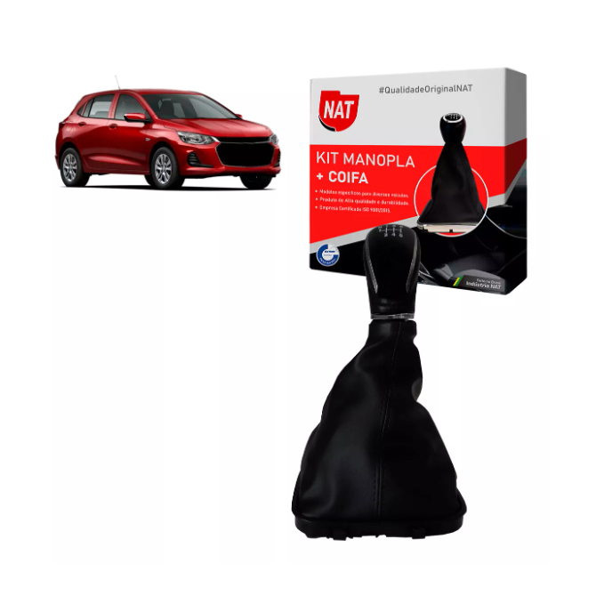 Kit Manopla + Coifa Novo Onix E Onix Plus 2020 Até 2023 Super Top.