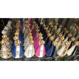 Kit Com 6 Imagens de Nossa Senhora Aparecida de Pérola 10cm