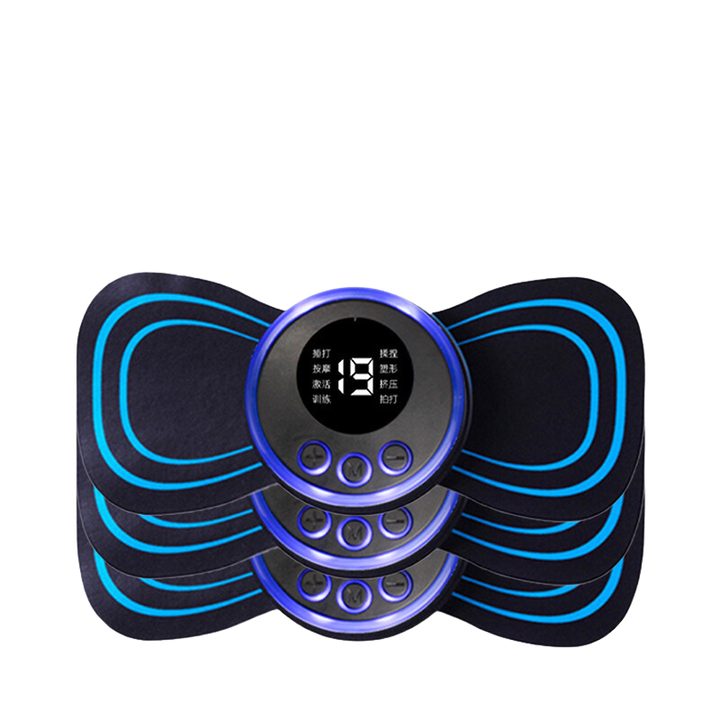 Mini Massageador Elétrico Portátil Cervical EMS Alivia Dores Corpo Pescoço