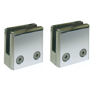 Presilha para Vidro Cromada Reta V/a Corrimão 2 Unidades em Oferta na Shopee