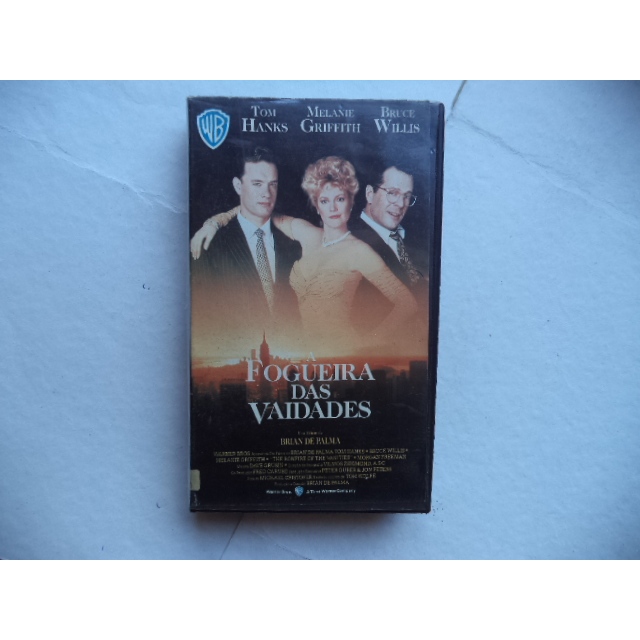 Fita Vhs A Fogueira Das Vaidades Original Legendado Tom Hanks Bruce Willis comedia