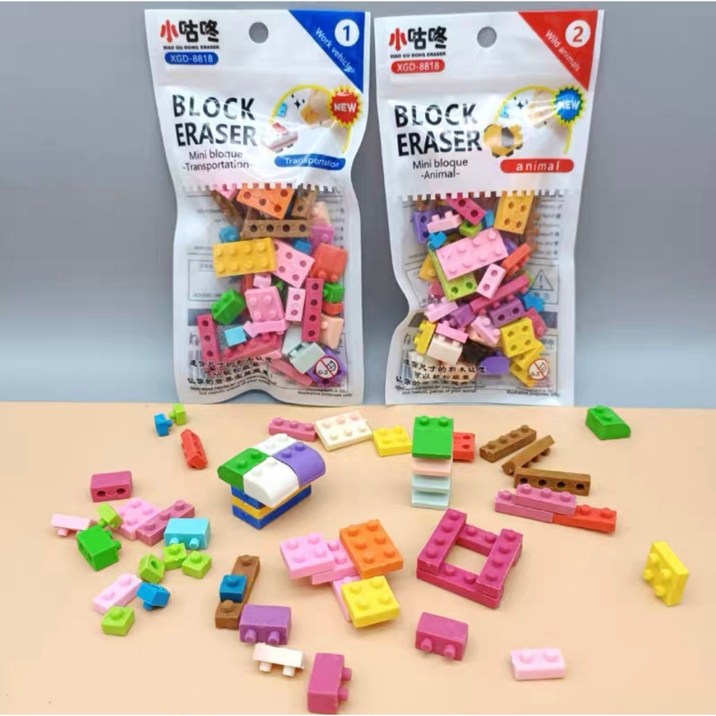 40-50 Borrachas Encaixar Divertidas Brinquedo Mini Papelaria