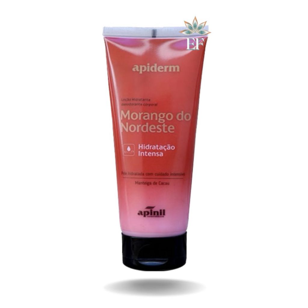 Loção Creme Hidratante Corporal MORANGO DO NORDESTE 190g APINIL