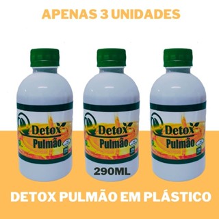 Kit de 3 Detox Pulmão 290ml, ( Limpar Pulmão) 100% NATURAL