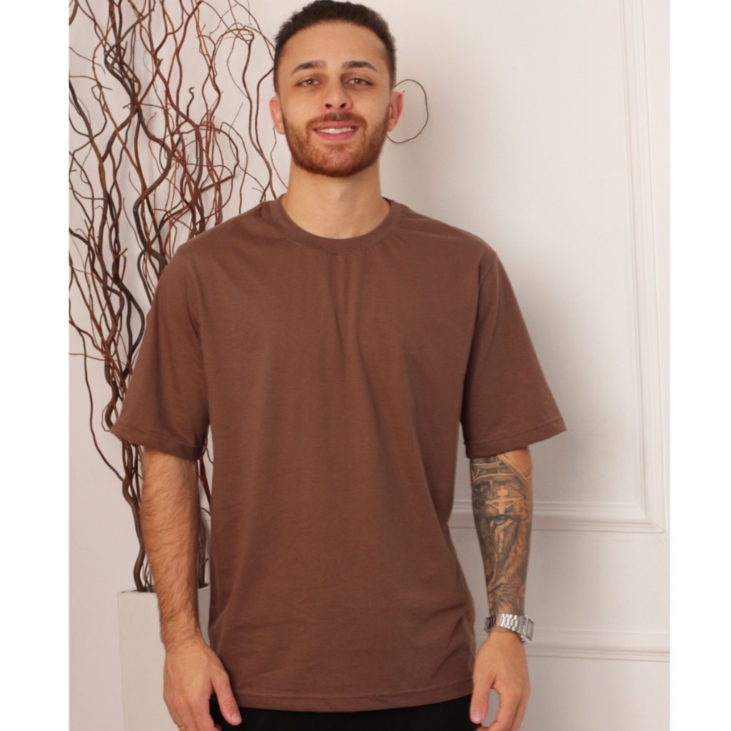 Camiseta Oversized Basica Streetwear Masculina