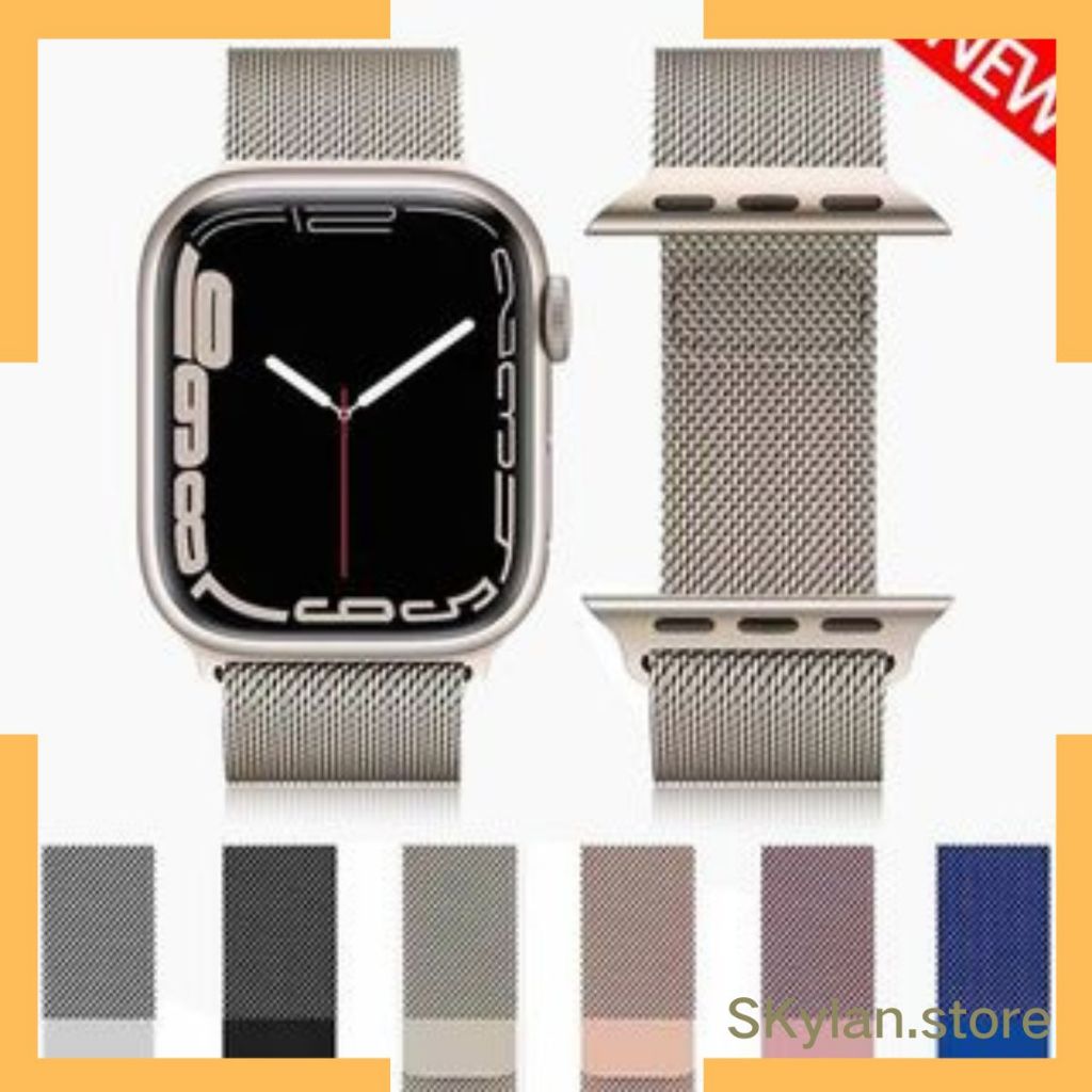 Pulseira Milanese metal Compativel Apple Watch Iwo 38/40/42/44mm/45mm/41mm 49mm 
