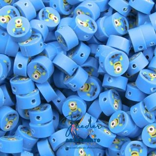 ENTREMEIO MINIONS MIÇANGA 10MM EM PVC PARA ARTESANATO EM GERAL