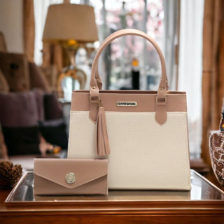 Bolsa Feminina Grande + Carteira Santorini Handbag, Transversal, tiracolo, tote.